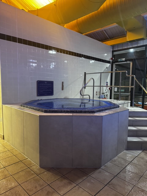 Completed commercial spa and steps in Telford